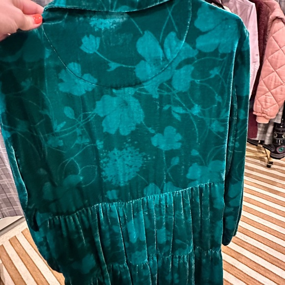 Anthropologie NWOT Bettina Tiered Mini Shirtdress by Maeve - Picture 7 of 7